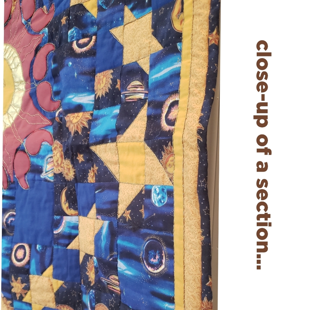 *🌞SALE🌜*  Custom wall hanging with sun, moon, stars, planets! - Picture 3 of 10